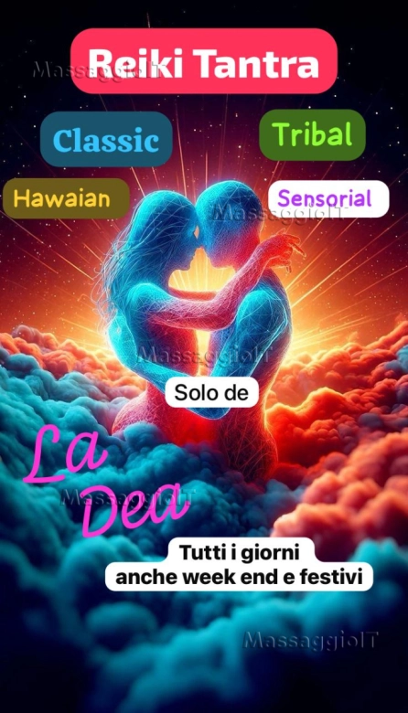 Massaggiatrice Genova Massaggi de La Dea, Reiki Tantra, Le Ali dell’estasi