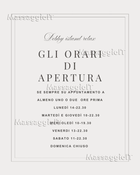 Massaggiatrice Milano Debby Binasco