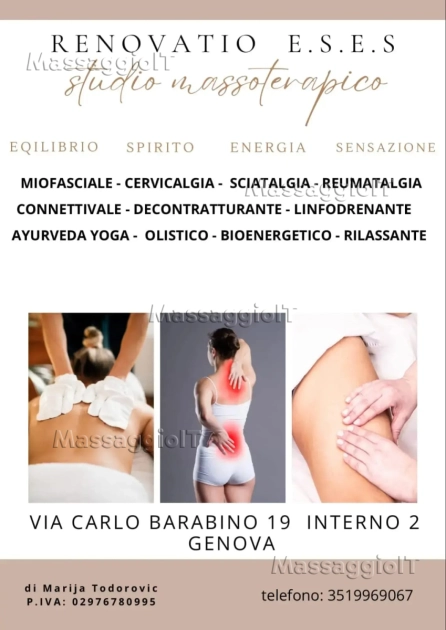 Centro massaggi Genova CENTRO OLISTICO, MASSOTERAPICO GENOVA