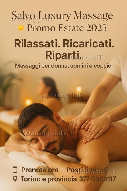 Massaggiatore Torino Salvo Luxury Massage - Massaggiatore siciliano 40enne qualificato con quel tocco in più.....