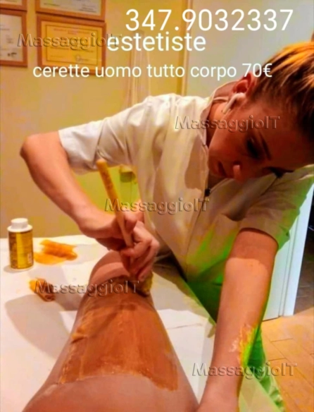 Massaggiatrice Bergamo 2 ESTETISTE italiane CERETTE uomo tutto anche inguine totale. VARI MASSAG.TANTRA BG