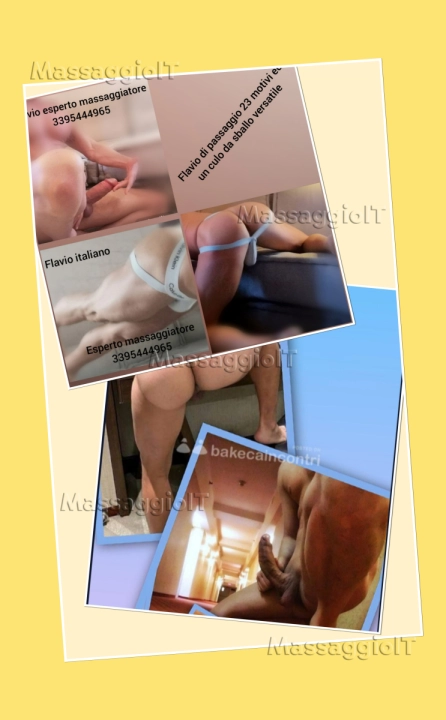 Massaggiatore Firenze FLAVIO ITALIANO ESPERTISSIMO MASSAGGIATORE CON 23 MOTIVI DI PURO PIACERE ED UN CULO DA SBALLO VERSATILE AL 100 %