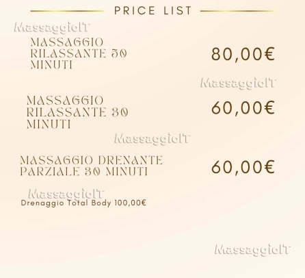 Centro massaggi Milano MASSAGGIO PROFESSIONALE