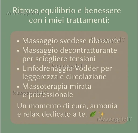 Massaggiatrice Milano Massaggiatrice italiana professionista