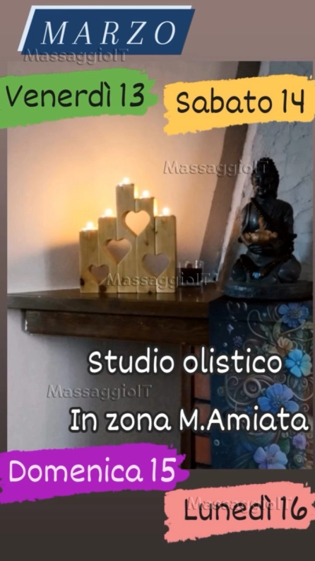 Massaggiatrice Siena Studio olistico. Zona Amiata
