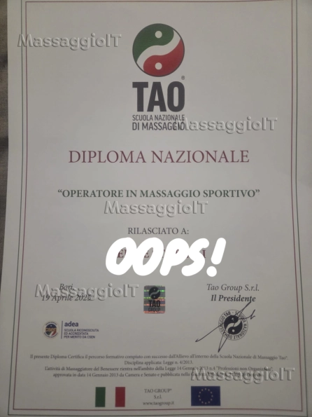 Massaggiatore Barletta-Andria-Trani Massaggiatore tecnico professionista