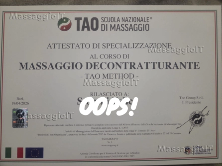 Massaggiatore Barletta-Andria-Trani Massaggiatore tecnico professionista